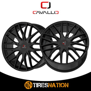 Cavallo Clv-45 Gloss Black 18X8 4X100/4X114.3 74.1 35