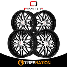 Cavallo Clv-46 Gloss Black & Machined 18X8 4X100/4X114.3 74.1 35