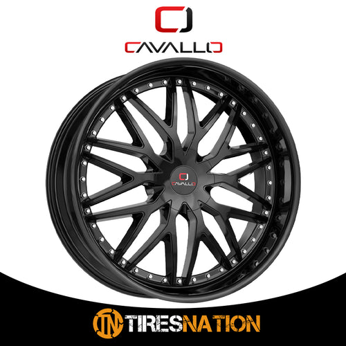 Cavallo Clv-46 Gloss Black 18X8 4X100/4X114.3 74.1 35