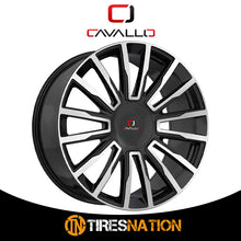 Cavallo Clv-47 Gloss Black & Machined 24X9 5X115/5X120 78.1 18