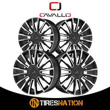 Cavallo Clv-47 Gloss Black & Machined 24X9 5X115/5X120 78.1 34