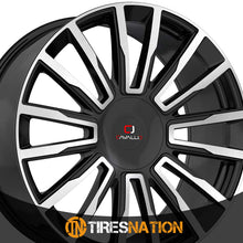 Cavallo Clv-47 Gloss Black & Machined 24X9 5X115/5X120 78.1 34