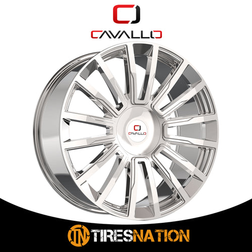 Cavallo Clv-47 Nano Chrome 22X8.5 5X112/5X114.3 74.1 38
