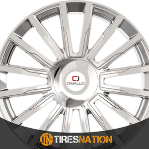Cavallo Clv-47 Nano Chrome 22X9.5 Blank 78.1 15