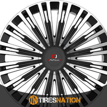 Cavallo Clv-48 Gloss Black & Machined 24X9 5X115/5X120 78.1 18