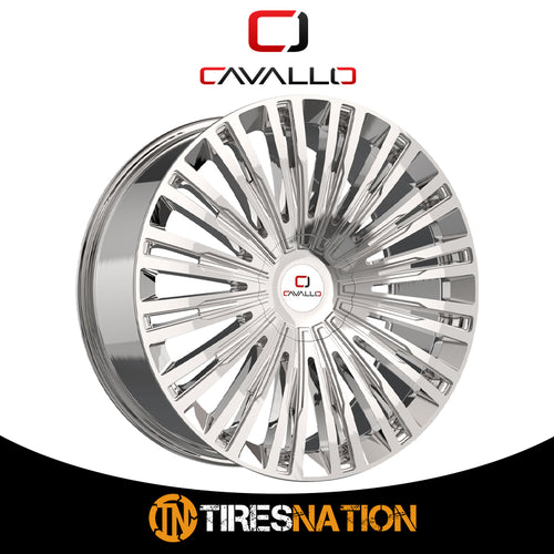 Cavallo Clv-48 Nano Chrome 22X9.5 Blank 78.1 15