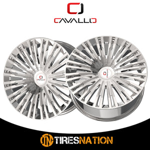 Cavallo Clv-48 Nano Chrome 22X9.5 Blank 78.1 15