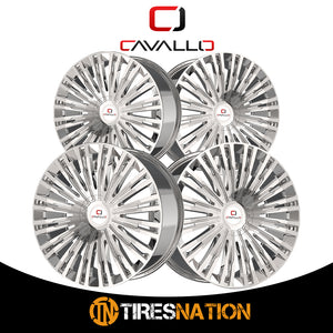 Cavallo Clv-48 Nano Chrome 22X9.5 Blank 78.1 15