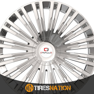 Cavallo Clv-48 Nano Chrome 22X9.5 Blank 78.1 15