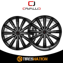 Cavallo Clv-49 Gloss Black & Machined 22X8.5 5X114.3/5X120 74.1 38