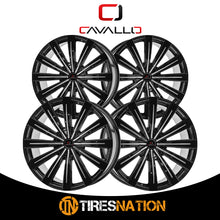Cavallo Clv-49 Gloss Black & Machined 22X8.5 5X114.3/5X120 74.1 38