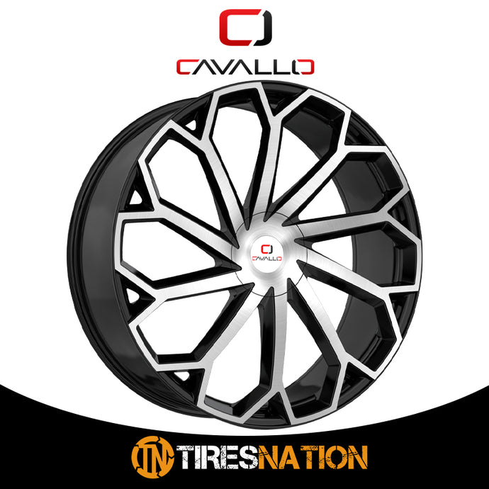 Cavallo Clv-51 Gloss Black & Machined 18X8 4X100/4X114.3 74.1 35