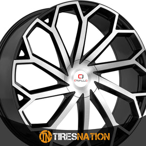 Cavallo Clv-51 Gloss Black & Machined 18X8 4X100/4X114.3 74.1 35