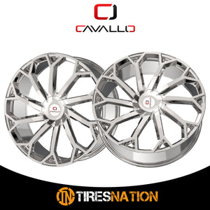 Cavallo Clv-51 Nano Chrome 22X9.5 Blank 78.1 15