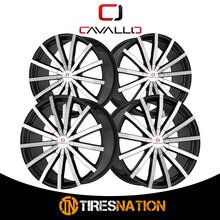 Cavallo Clv-52 Gloss Black & Machined 18X8 4X100/4X114.3 74.1 35
