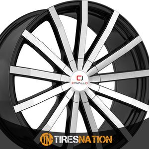 Cavallo Clv-52 Gloss Black & Machined 18X8 4X100/4X114.3 74.1 35