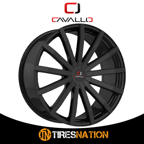 Cavallo Clv-52 Gloss Black 18X8 4X100/4X114.3 74.1 35
