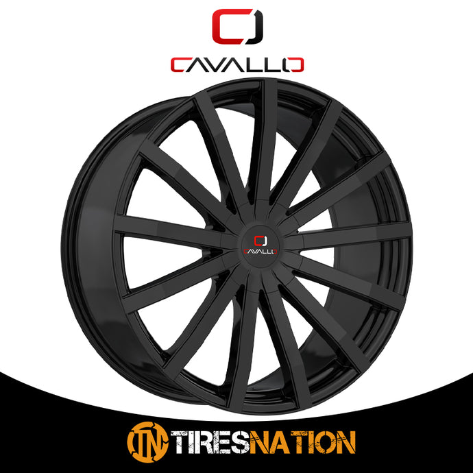 Cavallo Clv-52 Gloss Black 18X8 4X100/4X114.3 74.1 35