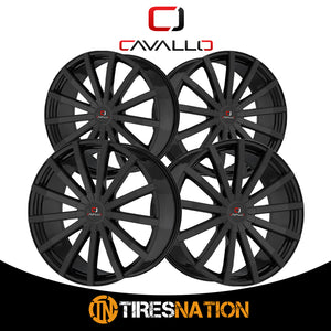 Cavallo Clv-52 Gloss Black 18X8 4X100/4X114.3 74.1 35