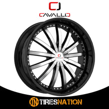 Cavallo Clv-53 Gloss Black & Machined 22X8.5 5X112/5X114.3 74.1 38