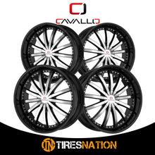 Cavallo Clv-53 Gloss Black & Machined 22X8.5 5X114.3/5X120 74.1 38