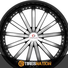 Cavallo Clv-53 Gloss Black & Machined 22X8.5 5X112/5X114.3 74.1 38