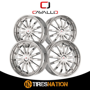 Cavallo Clv-53 Nano Chrome 22X9.5 Blank 78.1 15