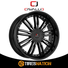 Cavallo Clv-54 Gloss Black & Machined 22X8.5 5X112/5X114.3 74.1 38