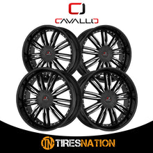 Cavallo Clv-54 Gloss Black & Machined 22X8.5 5X112/5X114.3 74.1 38