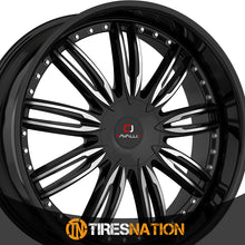 Cavallo Clv-54 Gloss Black & Machined 22X8.5 5X112/5X114.3 74.1 38