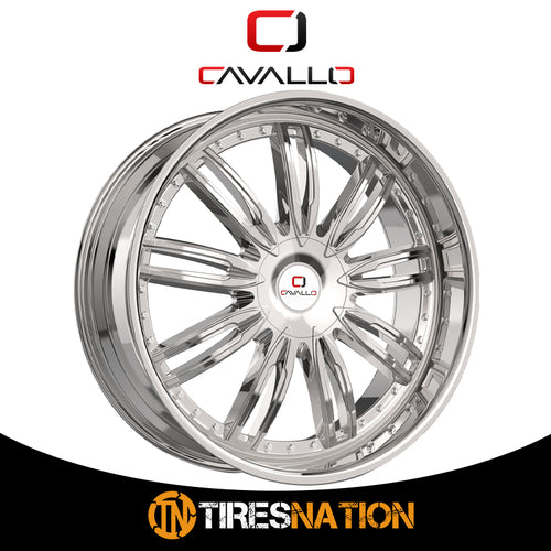 Cavallo Clv-54 Nano Chrome 22X9.5 Blank 78.1 15