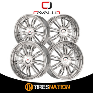 Cavallo Clv-54 Nano Chrome 22X9.5 Blank 78.1 15