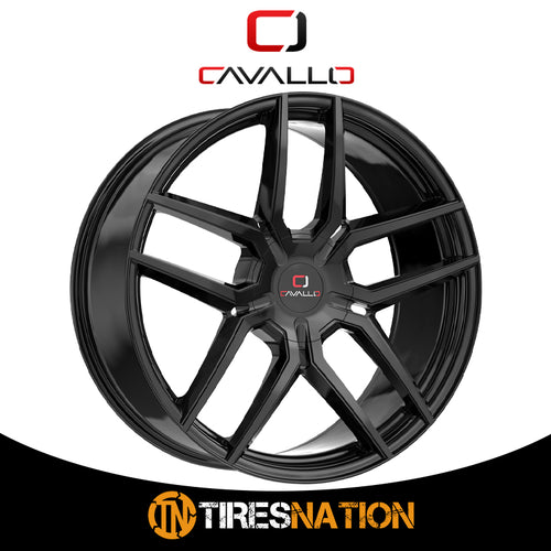 Cavallo Clv-55 Gloss Black 18X8 4X100/4X114.3 74.1 35