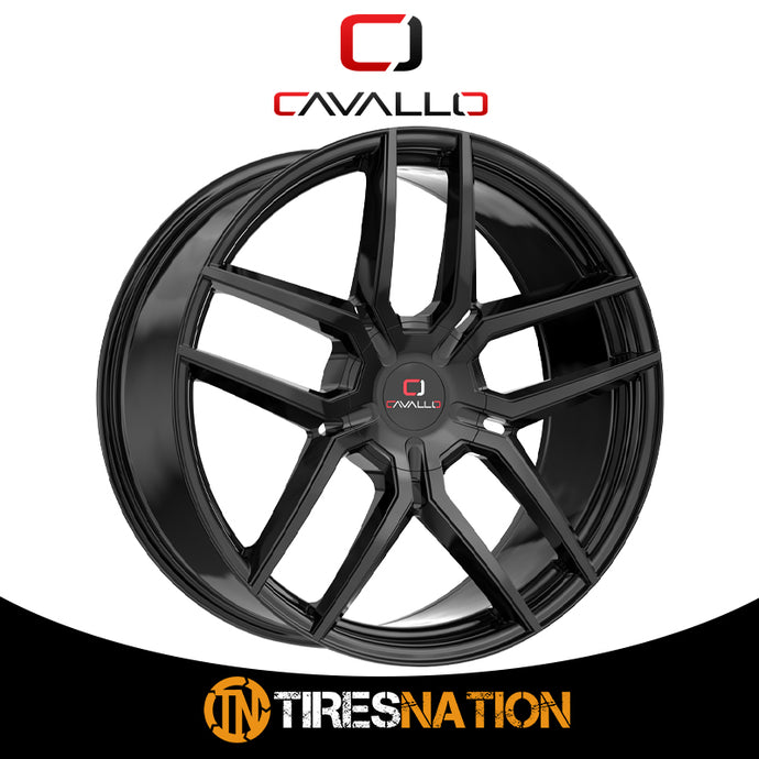 Cavallo Clv-55 Gloss Black 18X8 4X100/4X114.3 74.1 35
