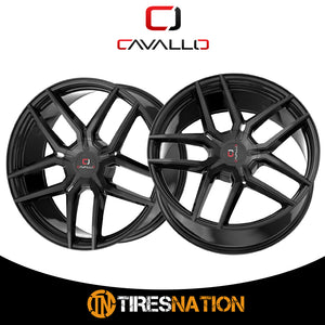 Cavallo Clv-55 Gloss Black 18X8 4X100/4X114.3 74.1 35