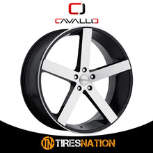 Cavallo Clv-5 Gloss Black & Machined 22X9 Blank 74.1 35