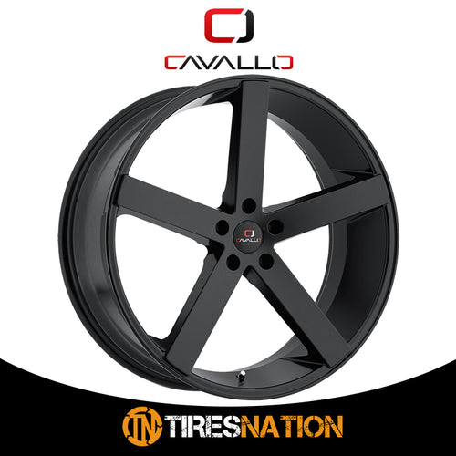 Cavallo Clv-5 Gloss Black 22X9 5X120 74.1 35
