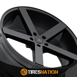 Cavallo Clv-5 Gloss Black 22X9 5X120 74.1 35