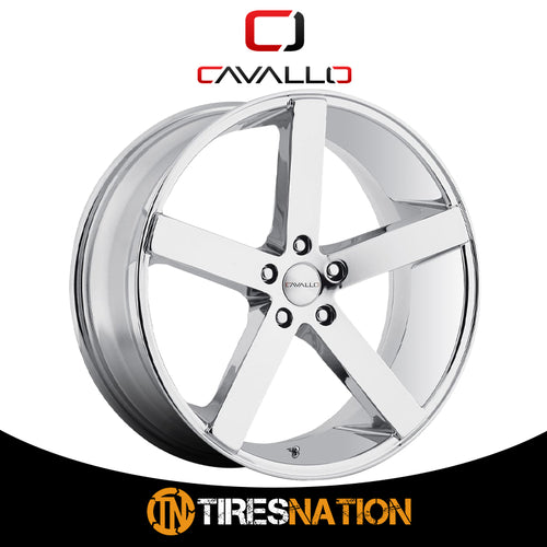 Cavallo Clv-5 Nano Chrome 20X8.5 5X120 74.1 35