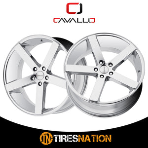 Cavallo Clv-5 Nano Chrome 20X8.5 5X112 66.56 35