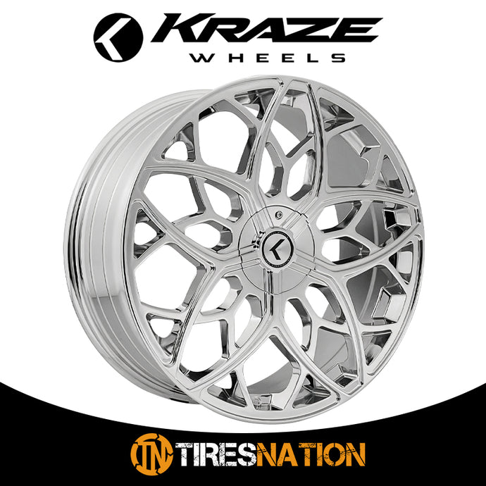 Kraze Chrome 22X8.5 5-115/5-120 74.1 38