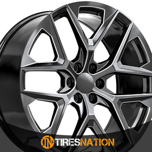 O.E. Revolution C-39 Gloss Black & Milled 26X10 6X139.7 78.1 31