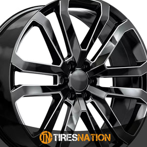 O.E. Revolution D-37 Gloss Black & Milled 26X10 6X139.7 78.1 31