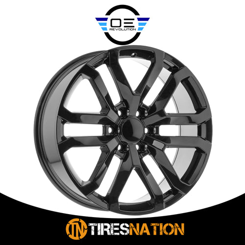 O.E. Revolution D-37 Gloss Black 24X10 6X139.7 78.1 31