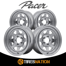 Pacer Trailer 28Ga Galvanized Spoke Trailer 16X6 6X5.50 107.95 +00