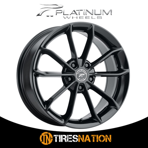 Platinum 457Bk Revelation 18X8 5X100 63.30 +35