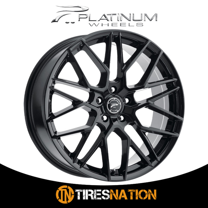 Platinum 459Bk Retribution 17X8 5X100 63.3 +35