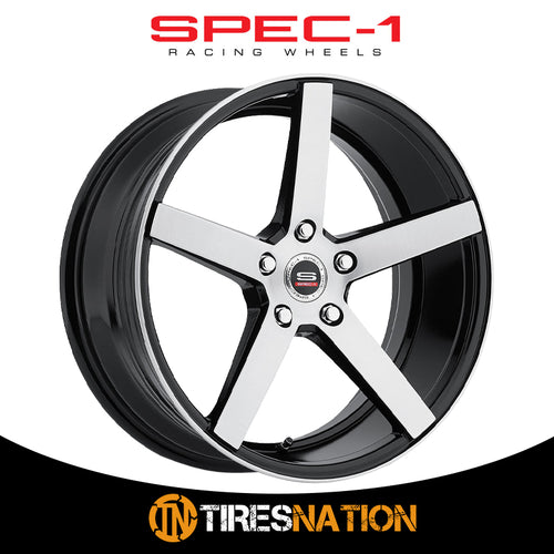 Spec-1 Sp-36 Gloss Black & Brushed 20X9.5 Blank 73.1 42
