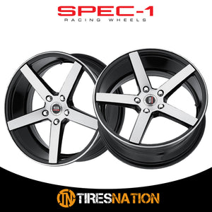 Spec-1 Sp-36 Gloss Black & Brushed 20X9.5 Blank 73.1 42