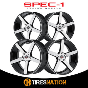 Spec-1 Sp-36 Gloss Black & Brushed 20X9.5 Blank 73.1 42